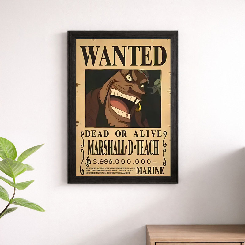 Marshall D. Teach Wanted Poster Wall Print
