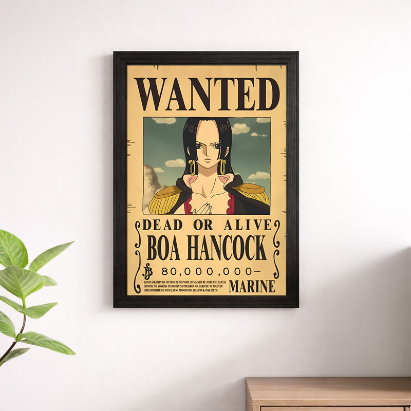 Boa Hancock Wanted Poster Wall Print