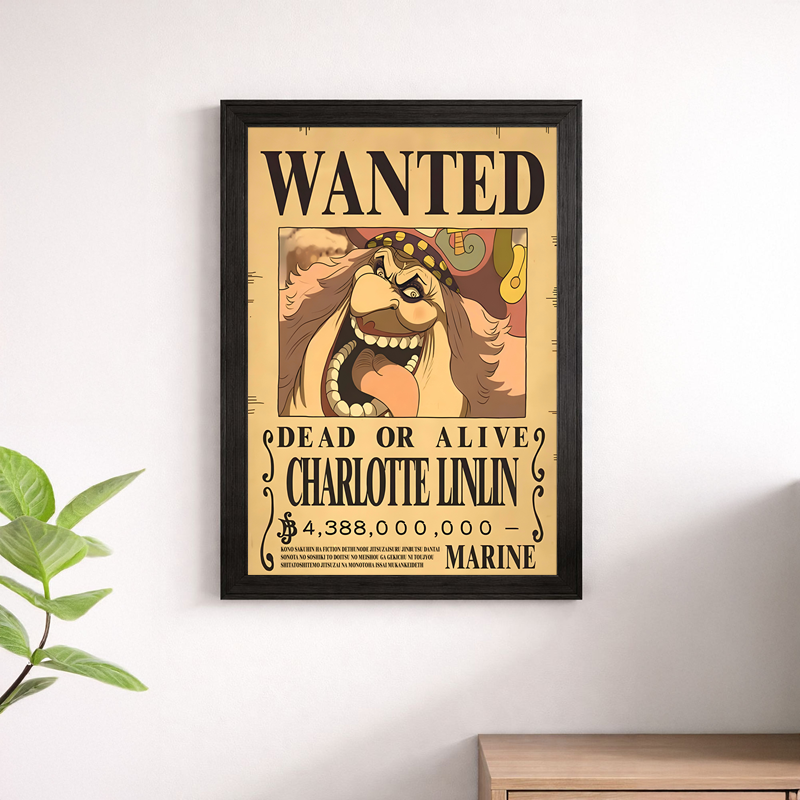 Charlotte Linlin Wanted Poster Wall Print