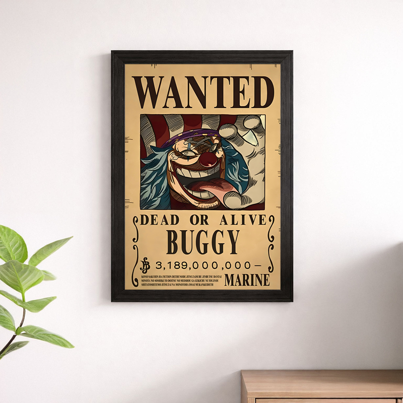 Buggy Wanted Poster Wall Print