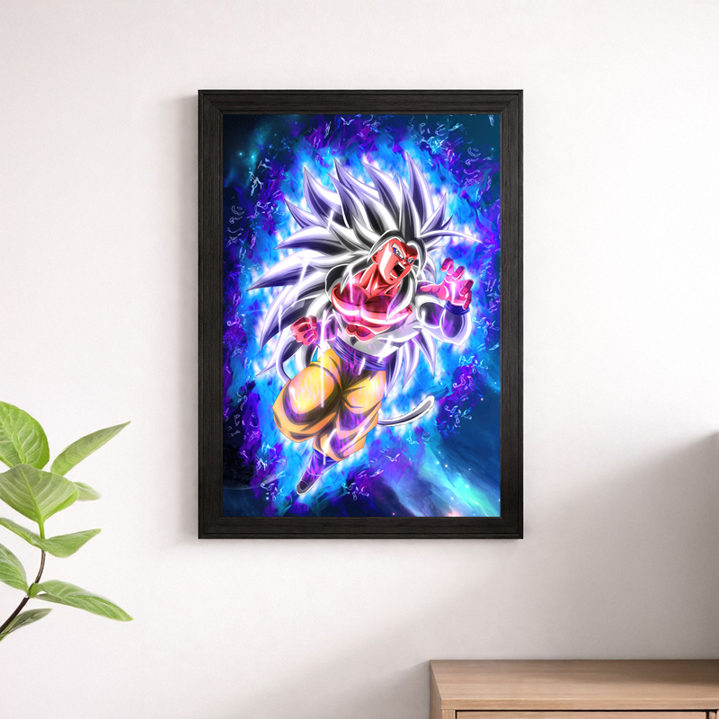 Goku Super Saiyan 5 Ultra Instinct Dragon Ball Poster