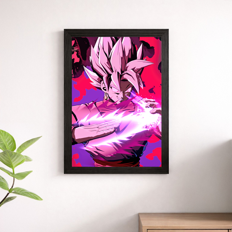 Goku Black Super Saiyan Rose Dragon Ball Super Poster