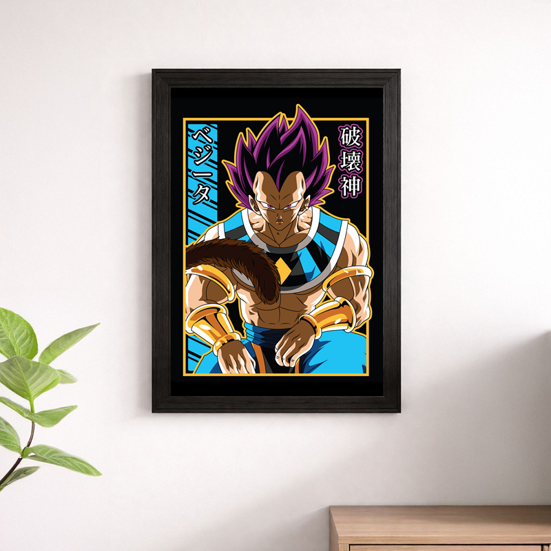Vegeta God of Destruction Ultra Ego Dragon Ball Super Poster