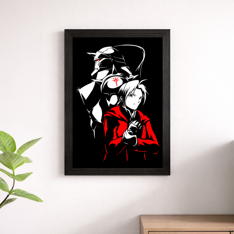 Elric Brothers Silhouette Wall Art Print