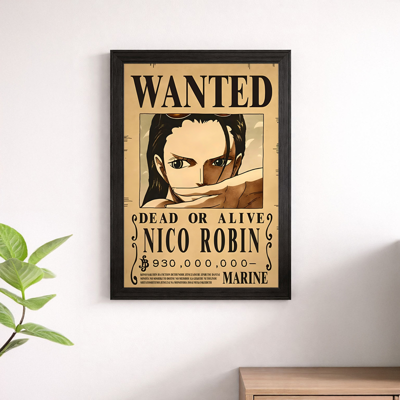 Nico Robin Wanted Poster Wall Print