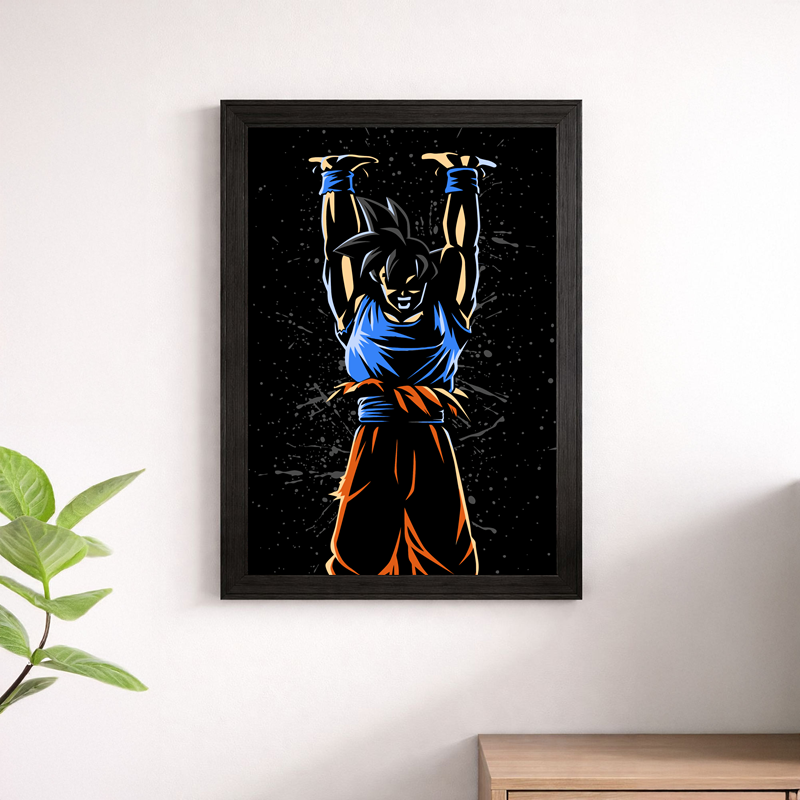 Goku Spirit Bomb Dragon Ball Z Poster
