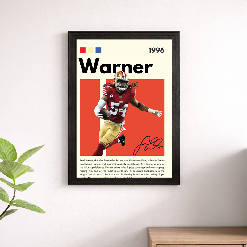 Fred Warner Wall Art Print | San Francisco 49ers NFL Poster