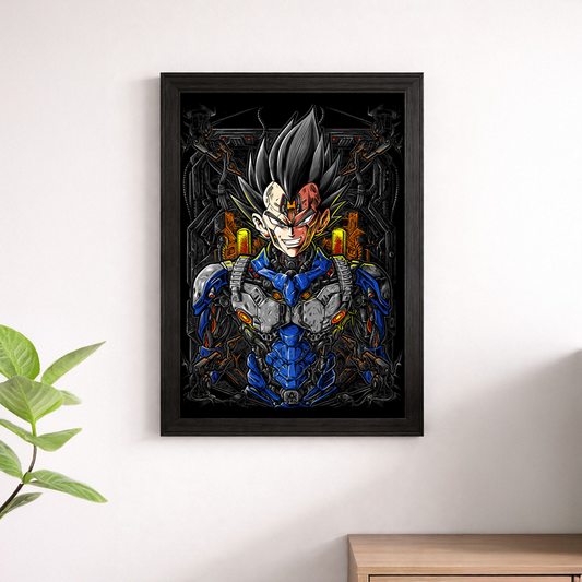 Vegeta Mecha Armour Dragon Ball Poster