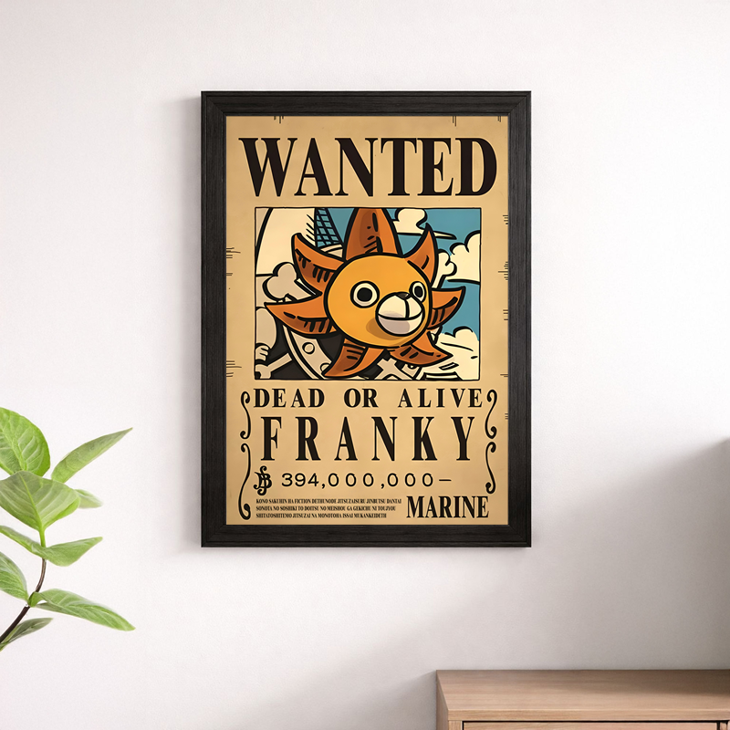 Franky Wanted Poster Wall Print