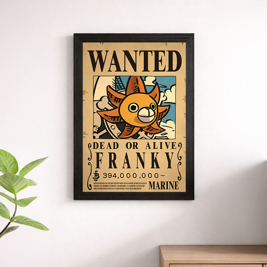 Franky Wanted Poster Wall Print