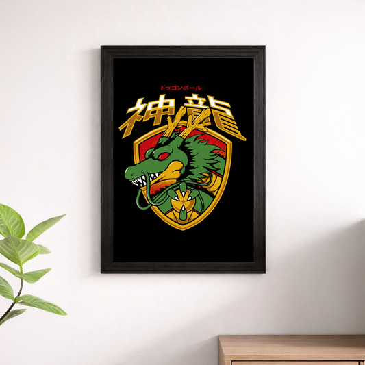 Shenron Japanese Crest Dragon Ball Poster