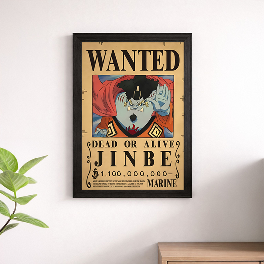 Jinbe Wanted Poster Wall Print