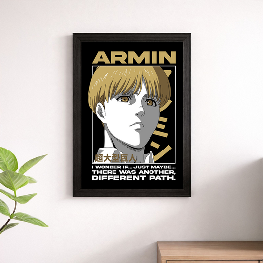 Armin Arlert Different Path Wall Art Print