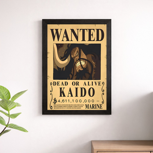 Kaido Wanted Poster Wall Print