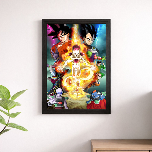 Dragon Ball Golden Frieza Wall Art Print – Goku, Vegeta & Characters Poster