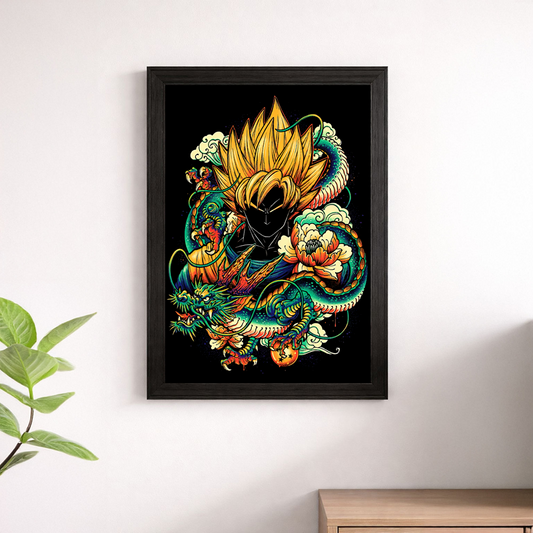 Goku Super Saiyan Japanese Dragon Tattoo Art Dragon Ball Poster