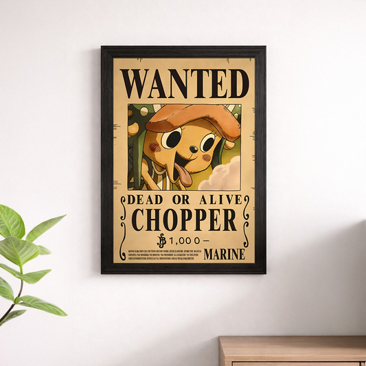 Tony Tony Chopper Wanted Poster Wall Print