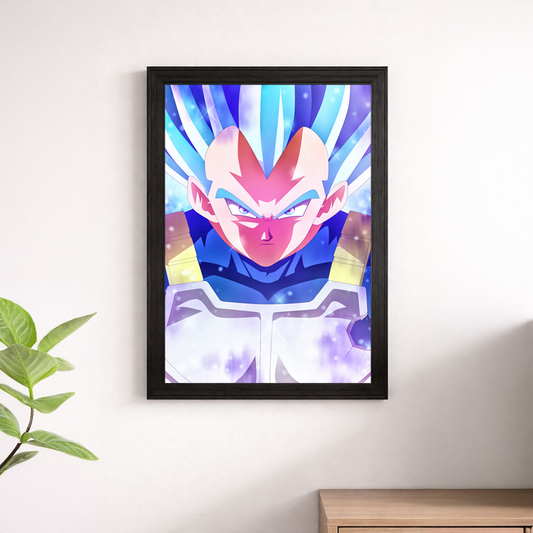 Vegeta Super Saiyan Blue Close-Up Dragon Ball Super Poster