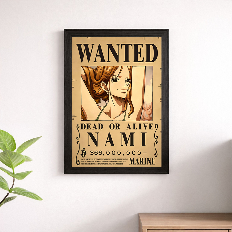 Nami Wanted Poster Wall Print