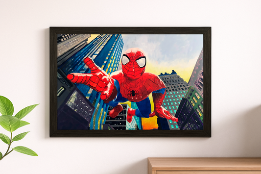 Spider-Man Hero City Swing Wall Print