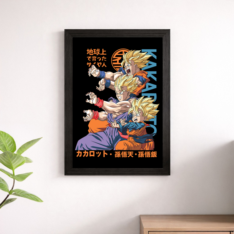 Kakarot Son Family Wall Art Print
