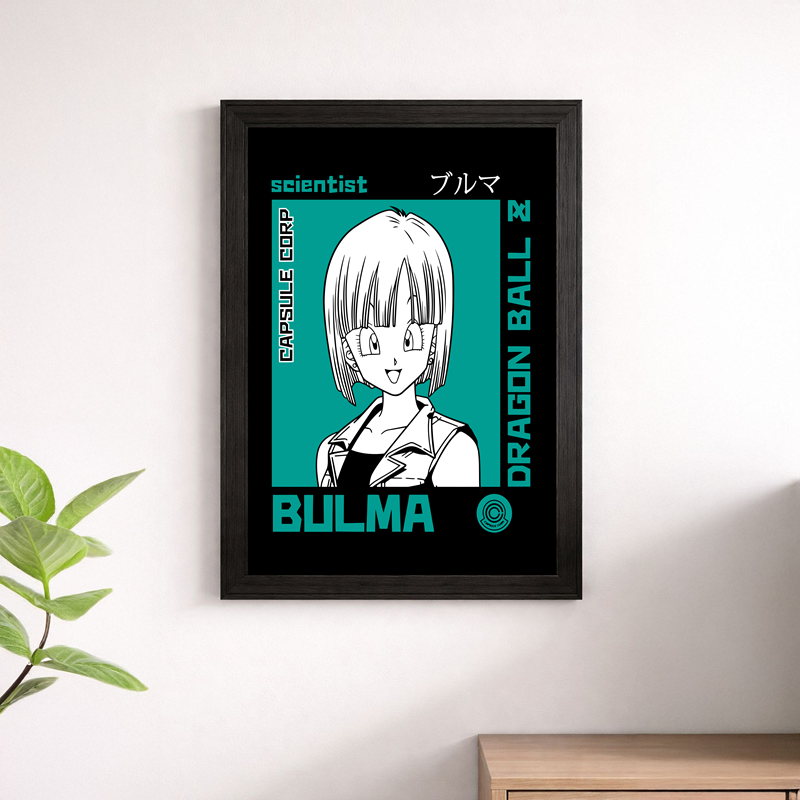 Bulma Capsule Corp Wall Art Print
