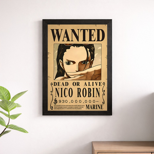 Nico Robin Wanted Poster Wall Print