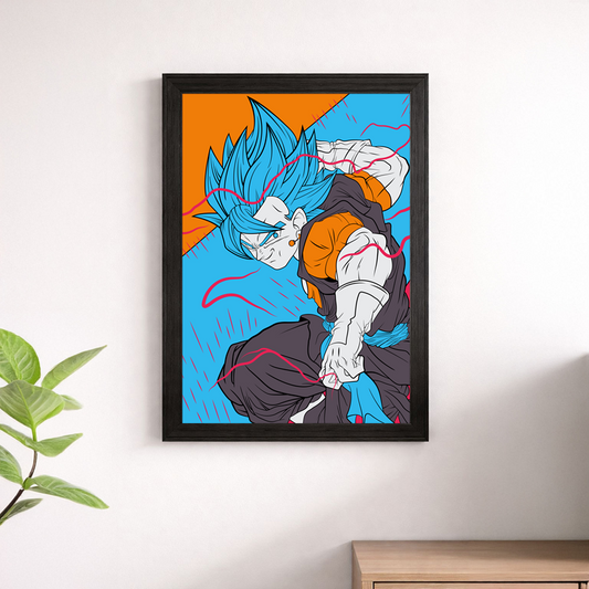 Vegito Super Saiyan Blue Pop Art Dragon Ball Super Poster