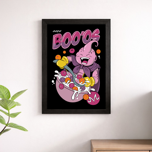 Majin Buu BOO'OS Cereal Parody Dragon Ball Z Poster