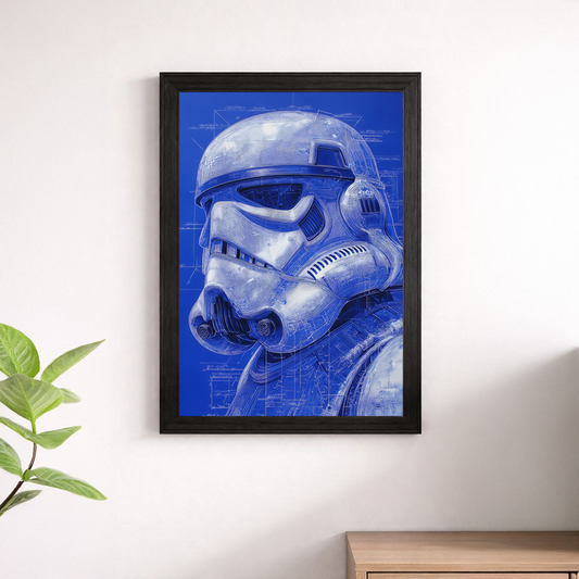 Star Wars Stormtrooper Blueprint Technical Poster - Schematic Print