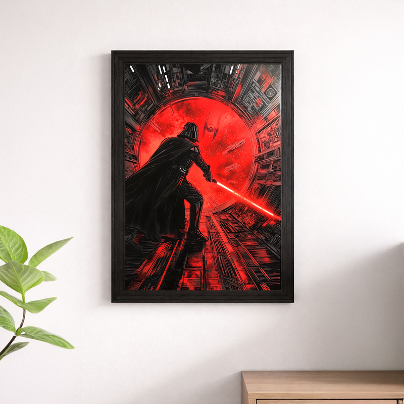 Star Wars Darth Vader Death Star Corridor Poster - Imperial Perspective Print