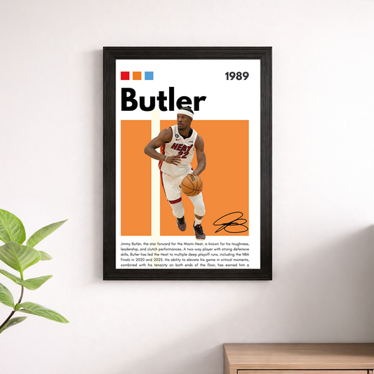 Jimmy Butler Miami Heat Wall Art Poster – #22 Basketball Print