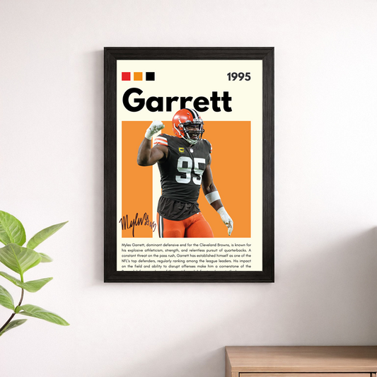 Myles Garrett Wall Art Print | Cleveland Browns NFL Poster
