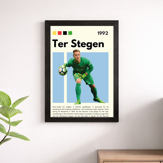 Marc-André ter Stegen FC Barcelona Wall Art Poster – Football Print