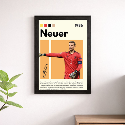 Manuel Neuer Germany #1 Wall Art Poster – Football Print