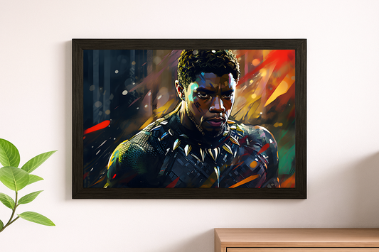 Black Panther Dynamic Portrait Wall Print