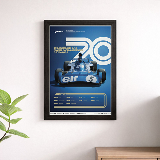 Tyrrell 006 20 World Championship Victories Print - Elf F1 Poster