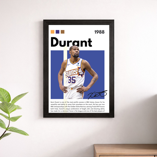 Kevin Durant Phoenix Suns Wall Art Poster – #35 Basketball Print