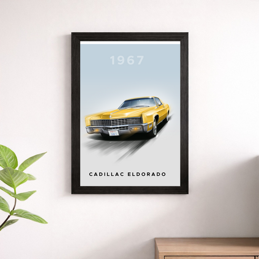 1967 Cadillac Eldorado Wall Print - American Luxury Icon Poster Art