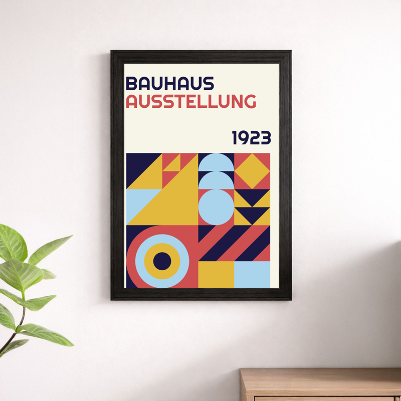Bauhaus Ausstellung 1923 Exhibition Poster Wall Print - Vintage Modernist Art