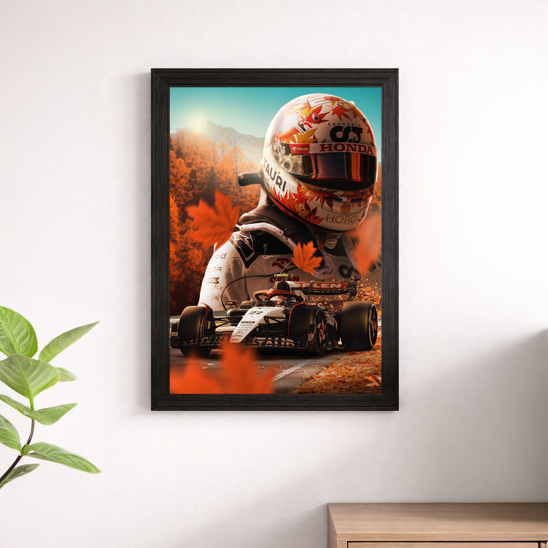 Max Verstappen Canadian GP Autumn Art Print - F1 Artistic Poster